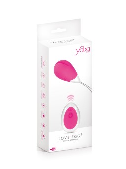 Oeuf vibrant Love Egg 2 rose - Yoba