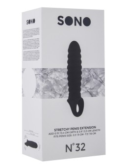Gaine d'extension de pénis annelée SONO 32