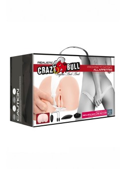 Masturbateur fessier réaliste vibrant - Crazy Bull