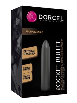 Mini vibro Rocket Bullet noir - Dorcel