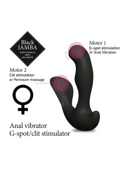 Stimulateur anal vibrant télécommandé unisexe - Black Jamba