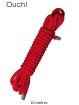 Corde de bondage Japonais 10m rouge - Ouch