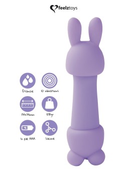 Mini vibromasseur Mister Bunny violet - Feelztoys