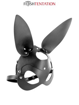 Masque bunny simili cuir réglable - Fetish Tentation