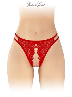 Culotte rouge ouverte Annette - Fashion Secret