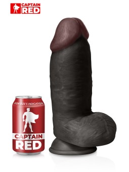 Gode XXL Colossus Black 26 x 7,5 cm - Captain Red