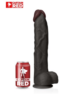 Gode XXL Prodigy Black 32 x 6 cm - Captain Red