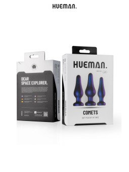 Kit 3 plugs anal Comet - Hueman