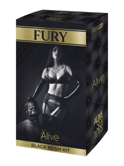 Kit BDSM Fury noir - Alive