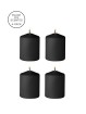 4 bougies SM noires parfum indocile - Ouch!