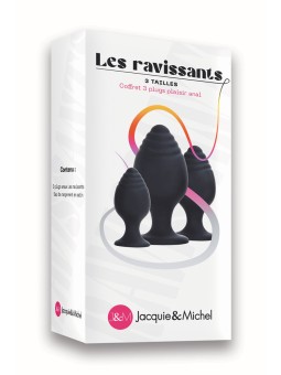 Coffret 3 plugs anal Les ravissants - Jacquie et Michel