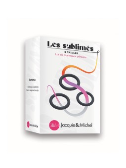 Set de 3 cockrings Les sublimés - Jacquie et Michel