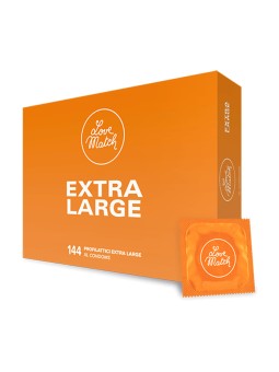 144 préservatifs extra-large Love Match