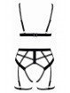  Set lingerie BDSM harnais noir - Cotelli Lingerie