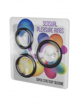 Kit 3 cockrings Sensual Pleasure Rings - Alive